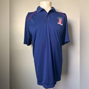 Harley-Davidson Navy Polo New XL vintage Number 1 logo Adventure Harley Dover OH